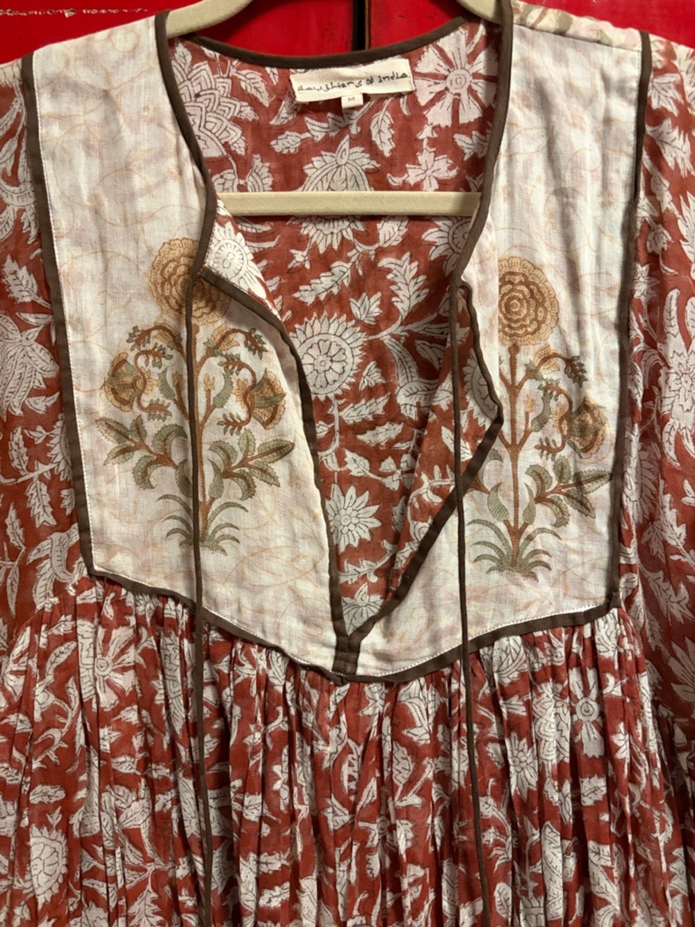 Daughters of India Diya midi dress / size M - Picture 4 of 6